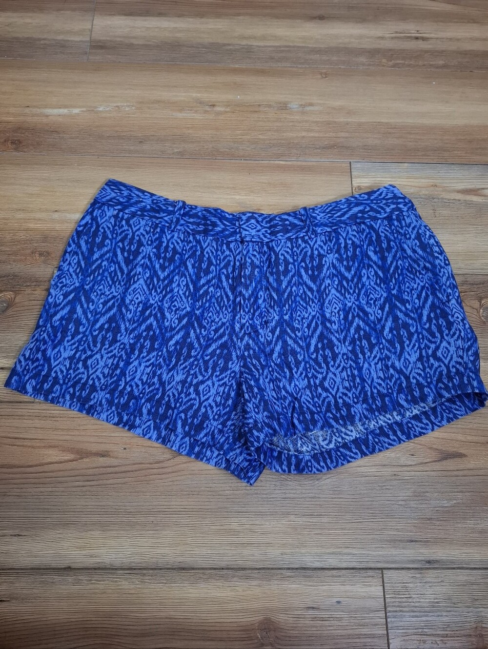 Cynthia Rowley Linen Shorts Size 10 Blue